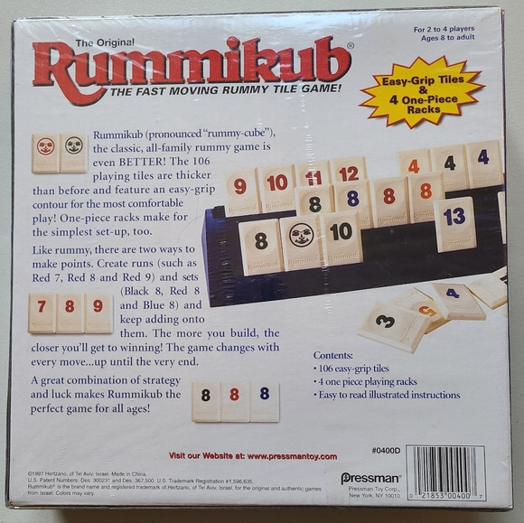 Vintage Classic 1997 Rummikub Tile Game - Blend of Rummy & Mahjong - STEM Age 8+ - Picture 3 of 3